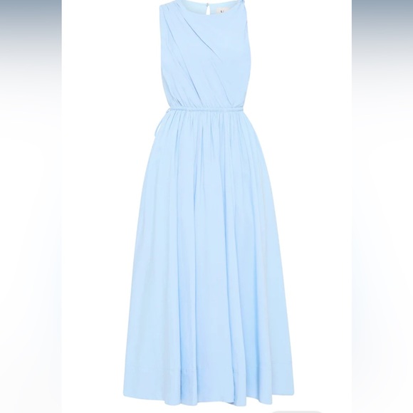 AJE Abbey Twisted midi dress - Light Sky Blue - NWT - Picture 2 of 5